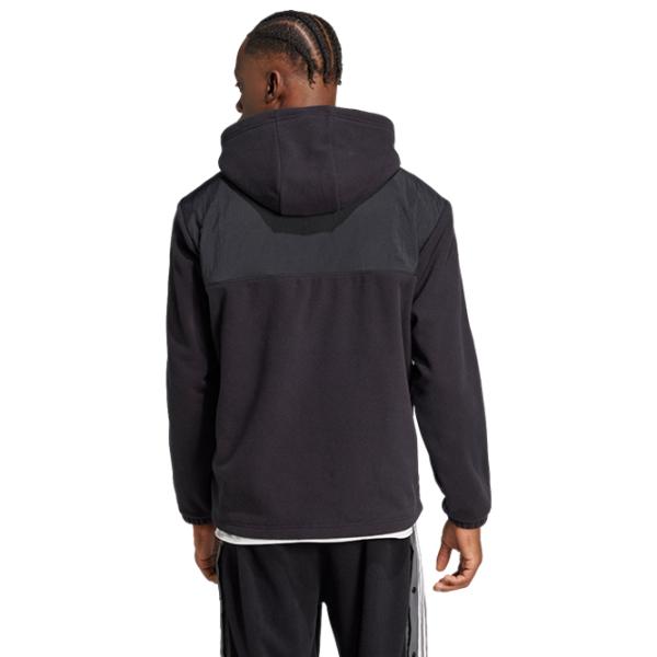Hanorac pentru bărbați Adidas Adicolor 3-Stripes Teddy Fleece  Drept / Black photo 3