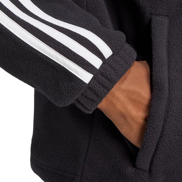 Hanorac pentru bărbați Adidas Adicolor 3-Stripes Teddy Fleece  Drept / Black photo 5