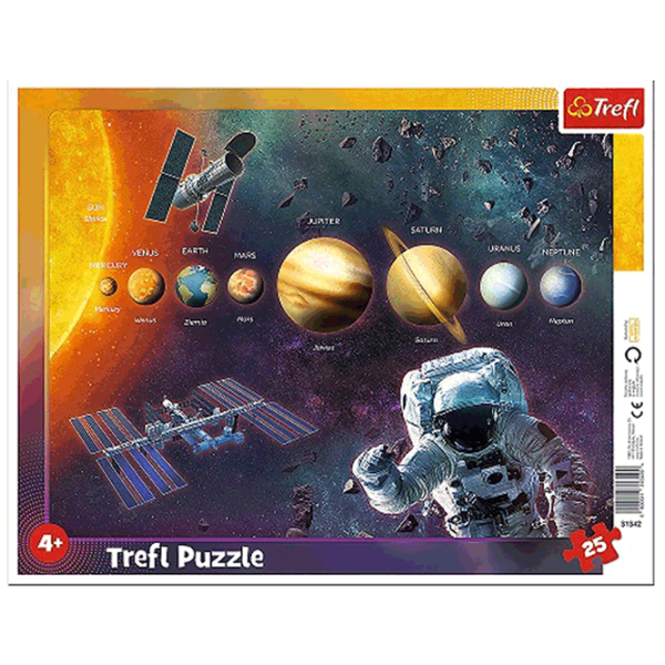 Puzzle Trefl Solar System 4+/ Количество деталей: 25 photo 1 Puzzle Trefl Solar System 4+/ Количество деталей: 25 photo 1