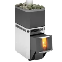 Печь для бани Теплодар РУСЬ-18 ЛНЗП Закрытый / / 10 - 18 м³
