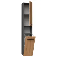 Dulap penal TopEshop Nel III Pe podea / PAL / Anthracite - Artisan oak photo 2