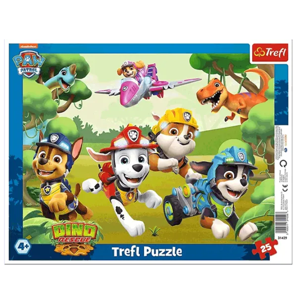 Puzzle Trefl Amazing dog tricks 4+/ Количество деталей: 25 photo 1