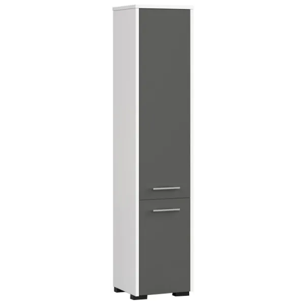 Dulap penal Akord Fin 30 2D Pe podea / PAL / White - Graphite photo 1