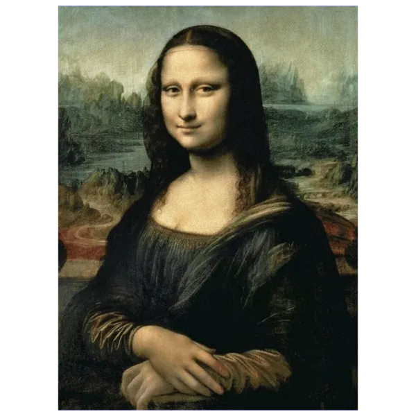 Puzzle Trefl Mona Lisa 12+/ Numărul de piese: 1000 photo 1