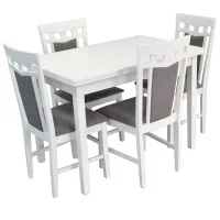 Masă de bucătărie extensibilă Evelin HV 30 V Burnish Lemn/ White photo 4