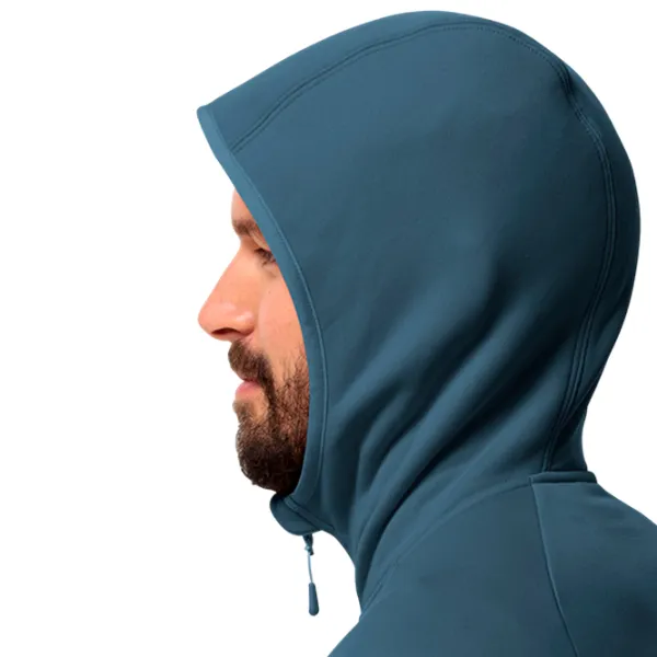 Спортивная куртка для мужчин Jack Wolfskin Baiselberg Hooded Fz M M / Полночное небо photo 5