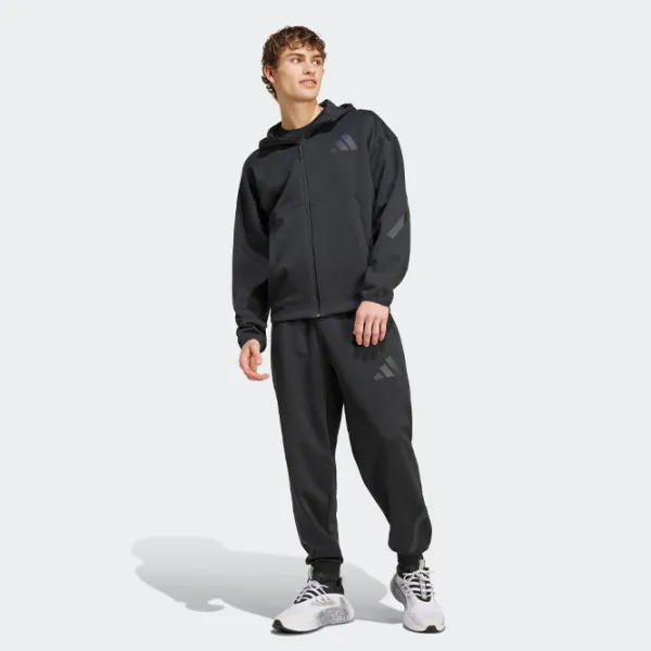 Спортивная куртка для мужчин Adidas M Full-Zip Hooded Track Jacket L / Черный photo 6 Спортивная куртка для мужчин Adidas M Full-Zip Hooded Track Jacket L / Черный photo 6