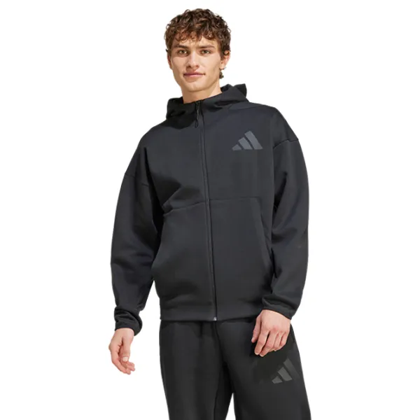 Спортивная куртка для мужчин Adidas M Full-Zip Hooded Track Jacket XXL / Черный photo 2