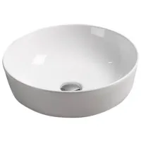 Умывальник Imprese i11045 Круглая / Над прилавком / Белый