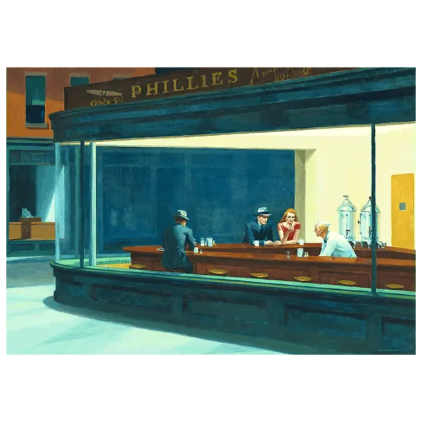 Puzzle Trefl Nighthawks 12+/ Количество деталей: 1000 photo 3 Puzzle Trefl Nighthawks 12+/ Количество деталей: 1000 photo 3