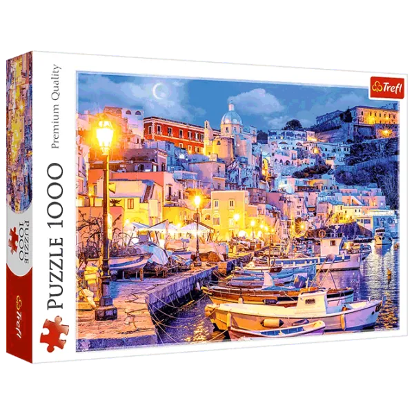 Puzzle Trefl Procida island by night, Italy 12+/ Numărul de piese: 1000 photo 2