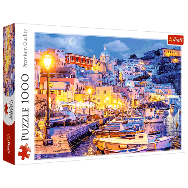 Puzzle Trefl Procida island by night, Italy 12+/ Numărul de piese: 1000 photo 2