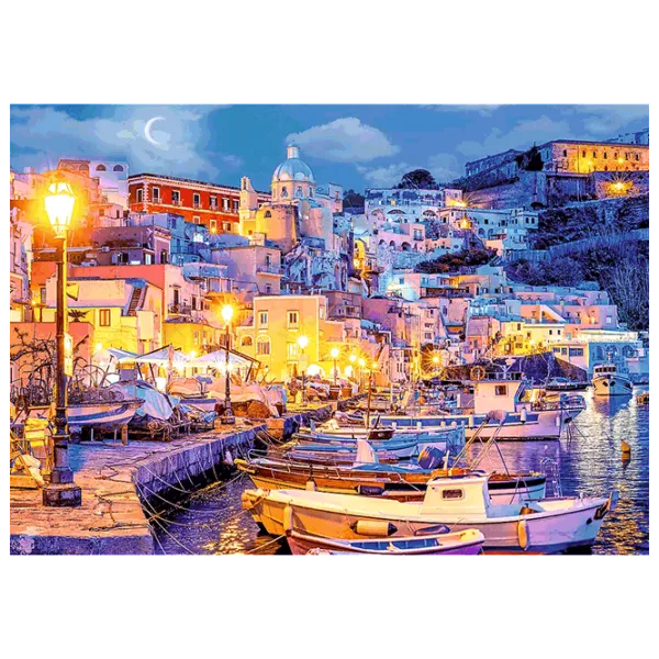 Puzzle Trefl Procida island by night, Italy 12+/ Numărul de piese: 1000 photo 3