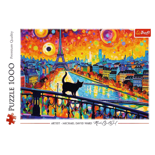 Puzzle Trefl Cat in Paris 12+/ Количество деталей: 1000 photo 1 Puzzle Trefl Cat in Paris 12+/ Количество деталей: 1000 photo 1