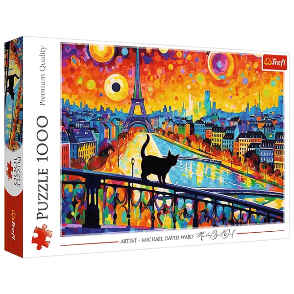 Puzzle Trefl Cat in Paris 12+/ Количество деталей: 1000 photo 2 Puzzle Trefl Cat in Paris 12+/ Количество деталей: 1000 photo 2