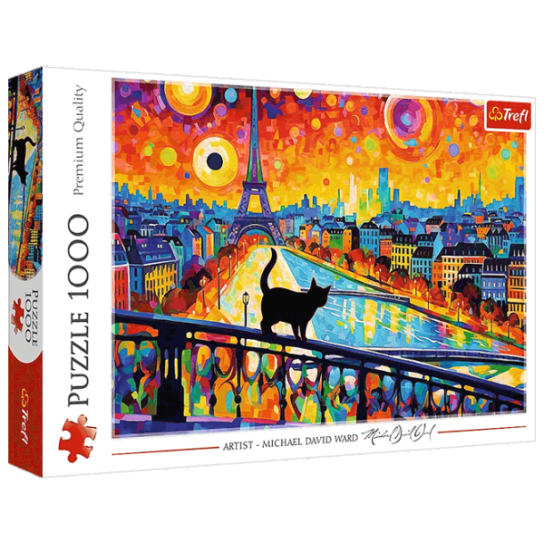 Puzzle Trefl Cat in Paris 12+/ Количество деталей: 1000 photo 2 Puzzle Trefl Cat in Paris 12+/ Количество деталей: 1000 photo 2
