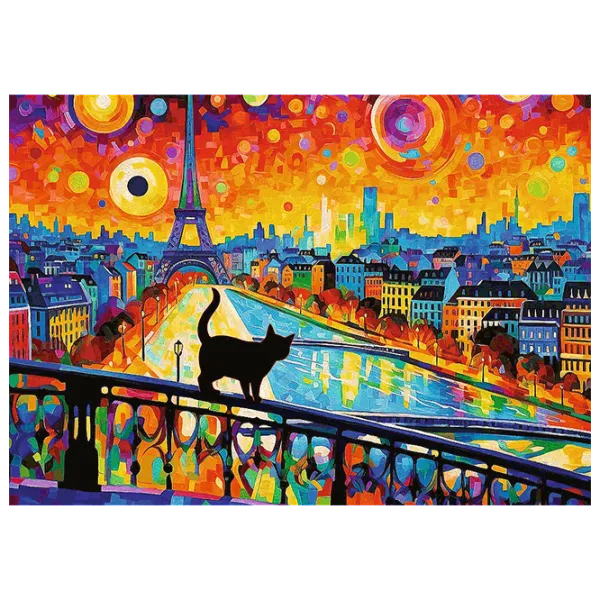 Puzzle Trefl Cat in Paris 12+/ Количество деталей: 1000 photo 3 Puzzle Trefl Cat in Paris 12+/ Количество деталей: 1000 photo 3