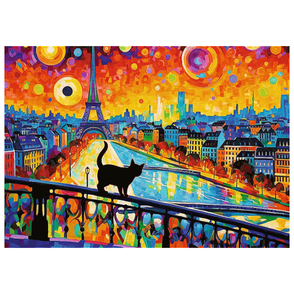 Puzzle Trefl Cat in Paris 12+/ Количество деталей: 1000 photo 3 Puzzle Trefl Cat in Paris 12+/ Количество деталей: 1000 photo 3