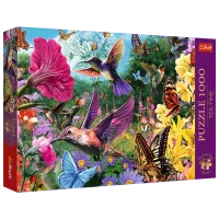 Puzzle Trefl Tea Time: Hummingbird Garden 12+/ Numărul de piese: 1000 photo 3