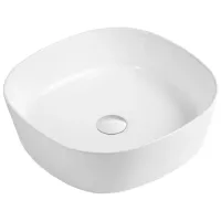 Умывальник Imprese i11044 Квадратная / Над прилавком / Белый