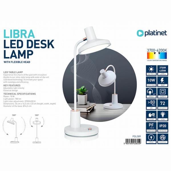 Lampă de masă Platinet PDL089 White photo 5