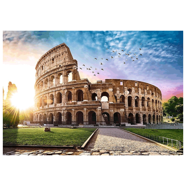 Puzzle Trefl Sun-drenched Colosseum 10+/ Количество деталей: 1000 photo 3