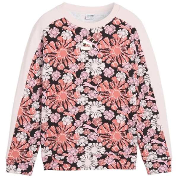 Толстовка для девочек Puma T7 Snflr Aop Crew Tr G 164 / Розовый photo 1 Толстовка для девочек Puma T7 Snflr Aop Crew Tr G 164 / Розовый photo 1