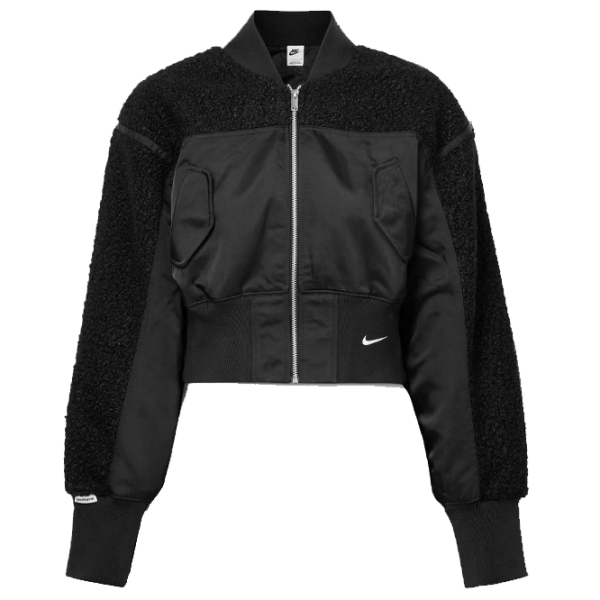 Ветровка для девочек Nike W Nsw Clcctn Shrpa Bmbr Mbrshp XL / Черный photo 1