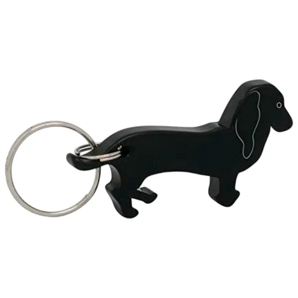 Breloc Munkees Bottle Opener Dachshund  / Black photo 1 Breloc Munkees Bottle Opener Dachshund  / Black photo 1