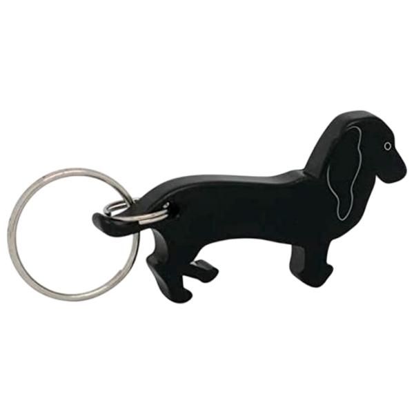 Breloc Munkees Bottle Opener Dachshund  / Black photo 1 Breloc Munkees Bottle Opener Dachshund  / Black photo 1
