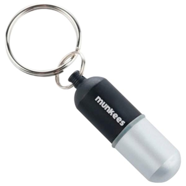 Breloc Munkees Waterproof Capsule Small Aluminiu / Black photo 1