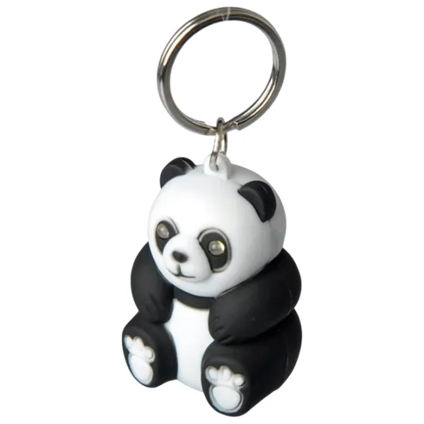 Breloc Munkees Panda LED Light Plastic / White photo 1