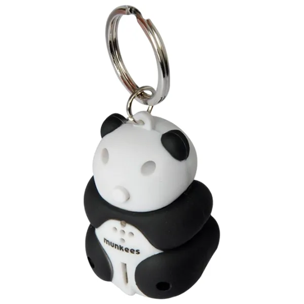 Breloc Munkees Panda LED Light Plastic / White photo 2