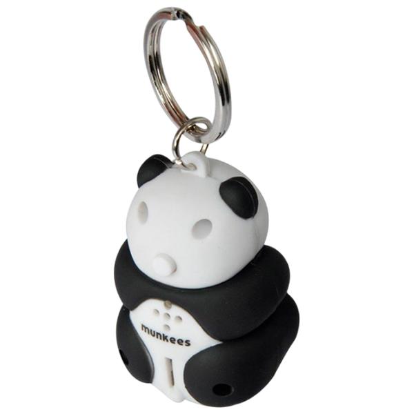 Breloc Munkees Panda LED Light Plastic / White photo 2