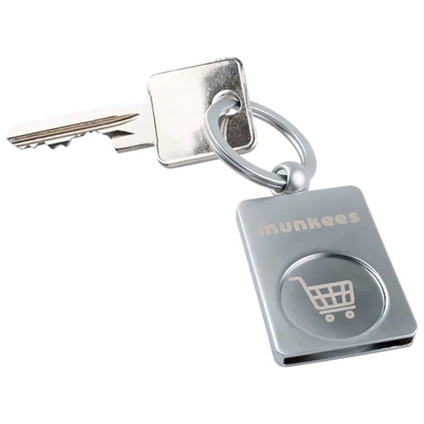 Breloc Munkees Shopping Cart Chip Mount Metal / Silver photo 2 Breloc Munkees Shopping Cart Chip Mount Metal / Silver photo 2