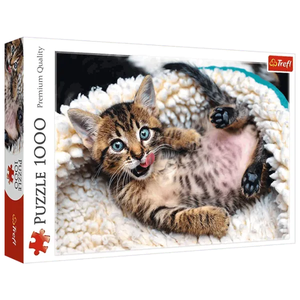 Puzzle Trefl Cheerful kitten 12+/ Количество деталей: 1000 photo 1 Puzzle Trefl Cheerful kitten 12+/ Количество деталей: 1000 photo 1