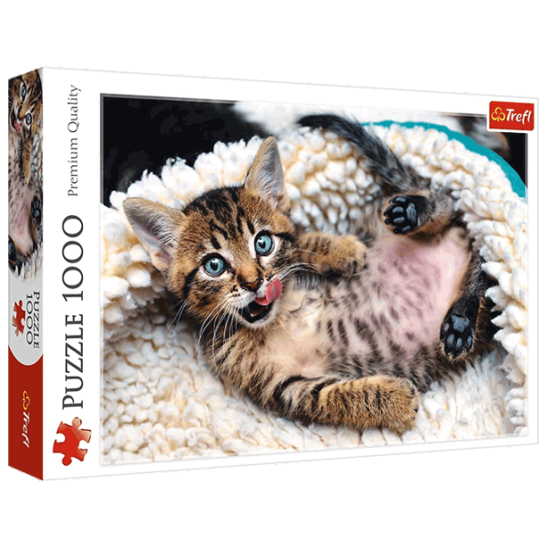 Puzzle Trefl Cheerful kitten 12+/ Количество деталей: 1000 photo 1 Puzzle Trefl Cheerful kitten 12+/ Количество деталей: 1000 photo 1