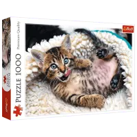 Puzzle Trefl Cheerful kitten 12+/ Numărul de piese: 1000