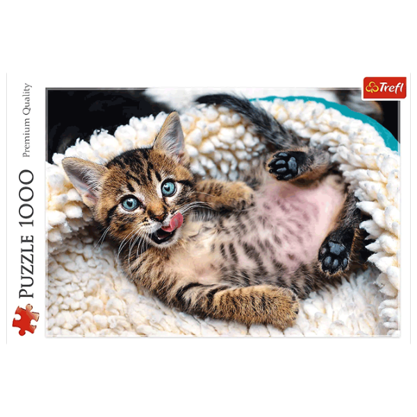 Puzzle Trefl Cheerful kitten 12+/ Количество деталей: 1000 photo 2 Puzzle Trefl Cheerful kitten 12+/ Количество деталей: 1000 photo 2