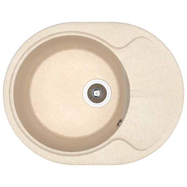 Chiuvetă Dr.Gans Berta 620 58 x 47 / Piatră artificială / Beige Latte photo 1