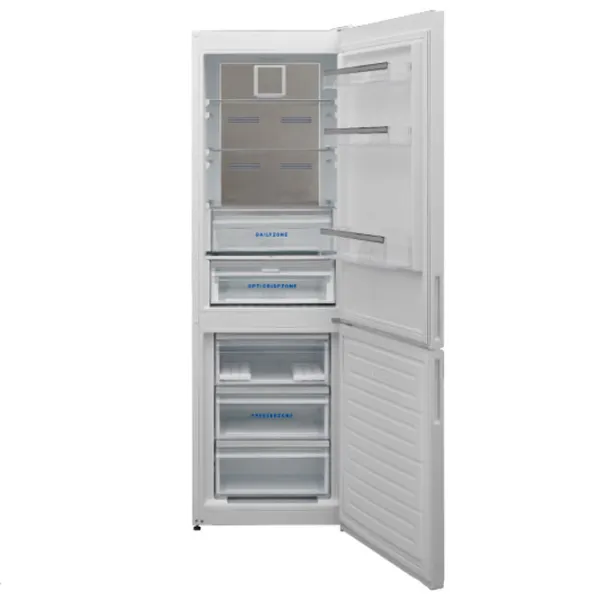 Frigider Daewoo CKM0373ELRA8 cu congelator jos 331 l / 186 cm / Inox photo 2