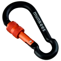 Брелок Munkees Pear Shape with Screw Lock Алюминий / Черный