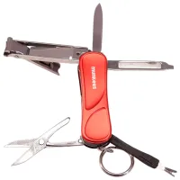 Брелок Munkees Manicure Multi Tool Cталь / Красный