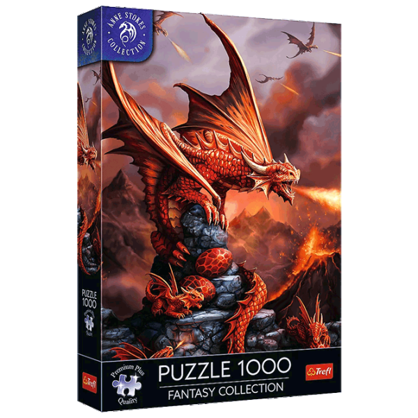 Puzzle Trefl Fantasy Collection: Fire Dragon 12+/ Numărul de piese: 1000 photo 1