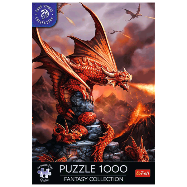 Puzzle Trefl Fantasy Collection: Fire Dragon 12+/ Numărul de piese: 1000 photo 2