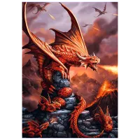 Puzzle Trefl Fantasy Collection: Fire Dragon 12+/ Numărul de piese: 1000 photo 3
