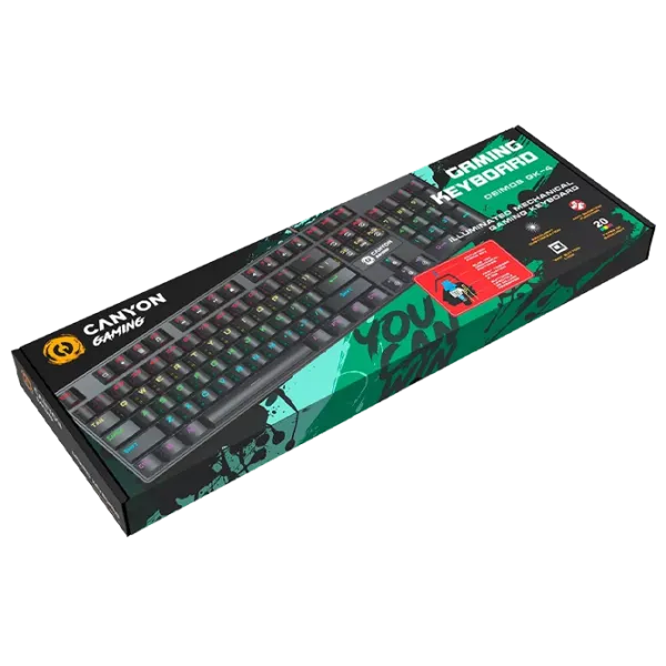 Tastatură Canyon Deimos GK-4 Cu fir / Black photo 4