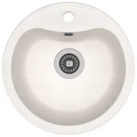 Кухонная мойка Dr.Gans Набор Dora + F1066 43.5 x 43.5 / Искусственный камень / Белый photo 2
