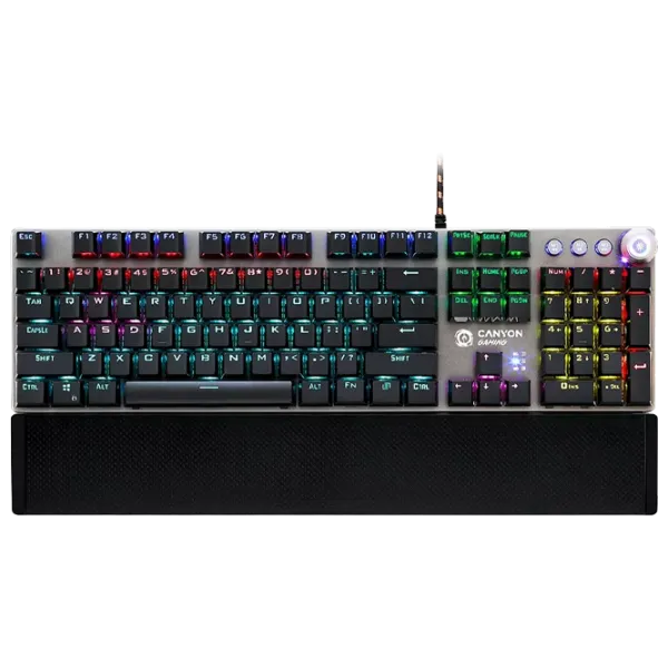 Tastatură Canyon Nightfall GK-7 Cu fir / Black photo 1