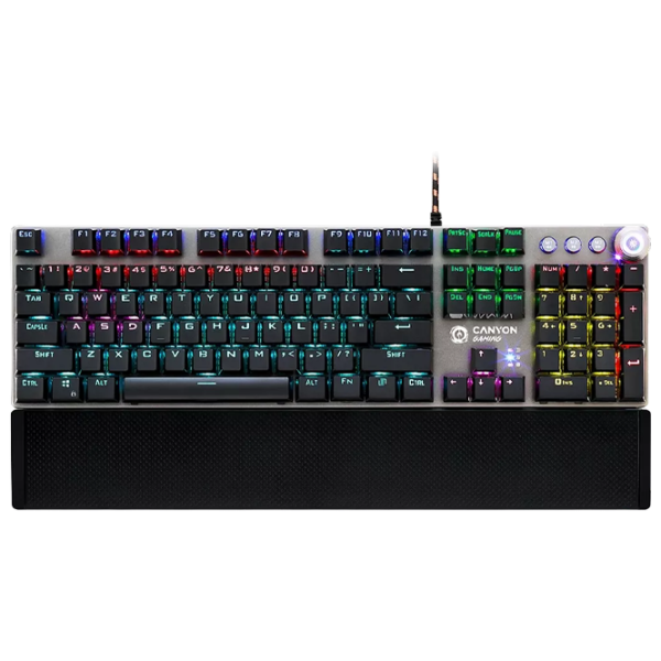 Tastatură Canyon Nightfall GK-7 Cu fir / Black photo 1